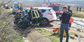 Tragedie la Strășeni. Două persoane au ars de vii într-un automobil